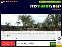 Tablet Screenshot of mypalmshop.nl