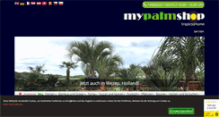 Desktop Screenshot of mypalmshop.de